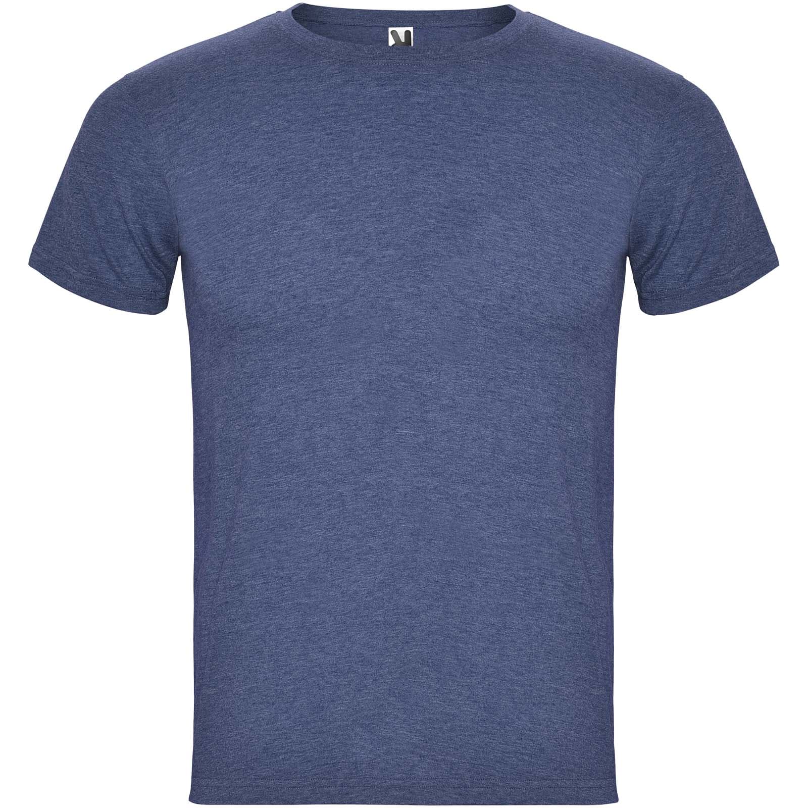 Fox 150 g/m² t-skjorte for herre, Melert denimblå