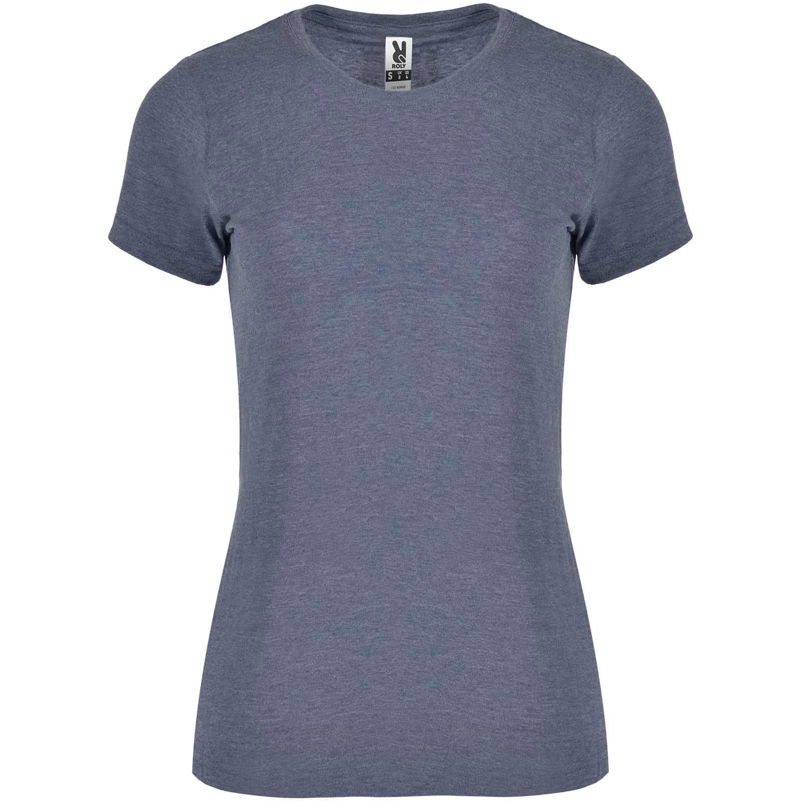 Fox 150 g/m² t-skjorte for dame, Melert denimblå