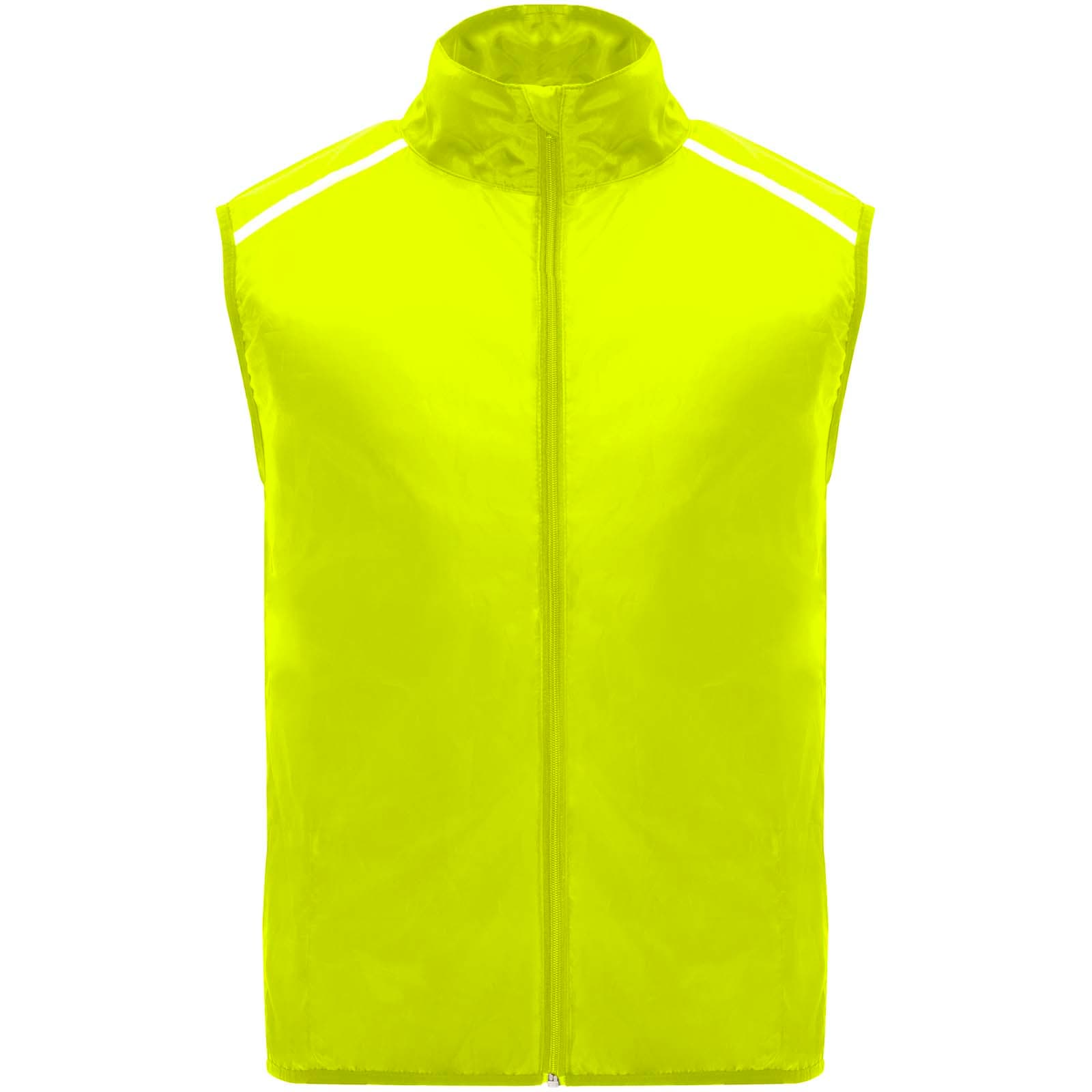 Jannu lett løpevest, unisex, Fluorgul