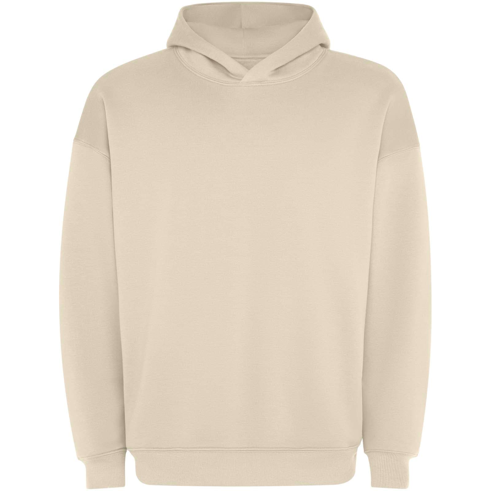 Otto – oversized unisex hettegenser, Angora beige