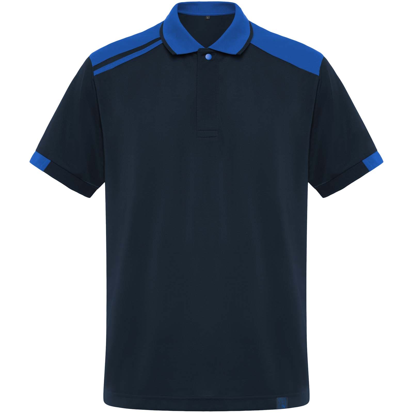Samurai 160 g/m2 antibakteriell kortermet unisex polo, Marineblå
