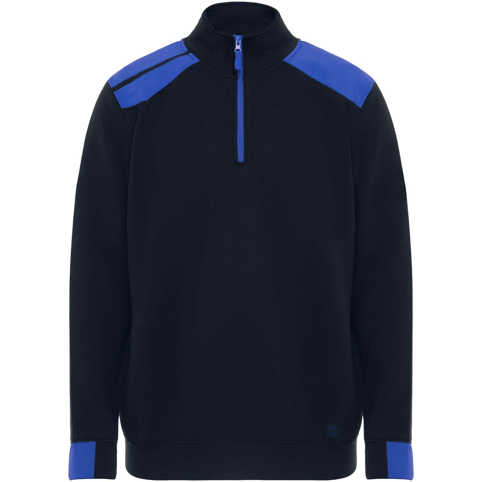 Maverick 280 g/m2 half zip herregenser, Marineblå