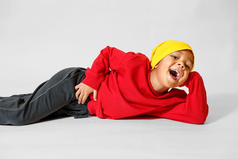 Beanie, På modell 5