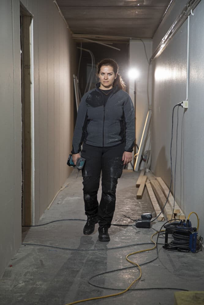 2326 Microfleece jakke Dame, På modell 6