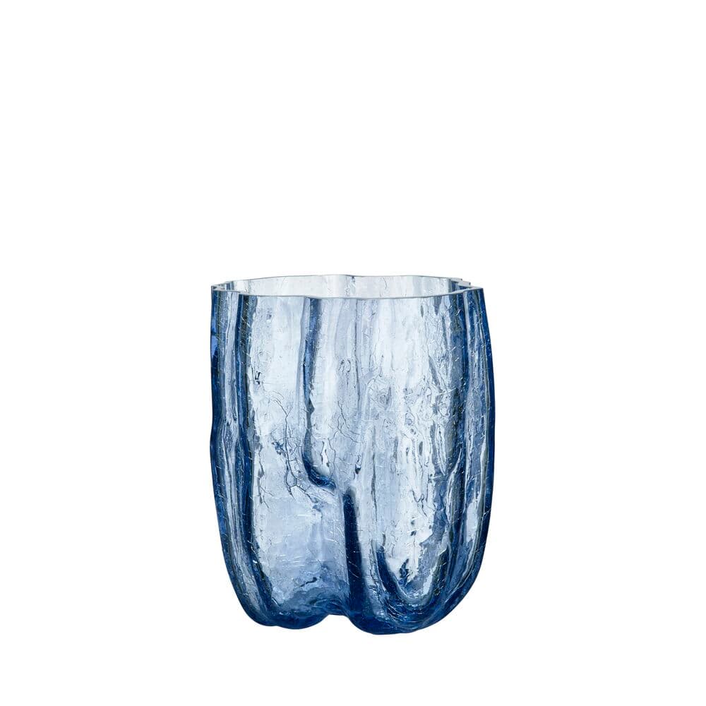 Crackle vase, sirkulert glass 270 mm, På modell 1