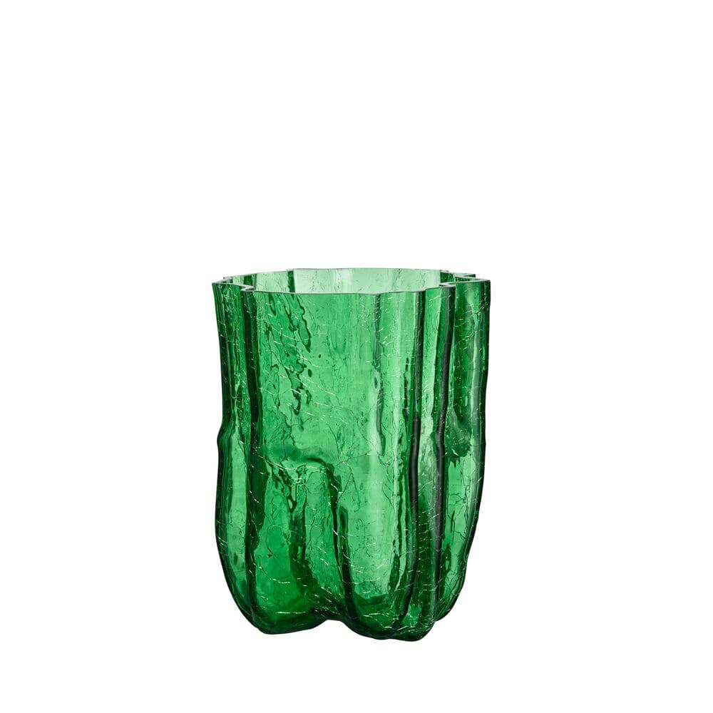 Crackle vase, grønn 270 mm, På modell 2