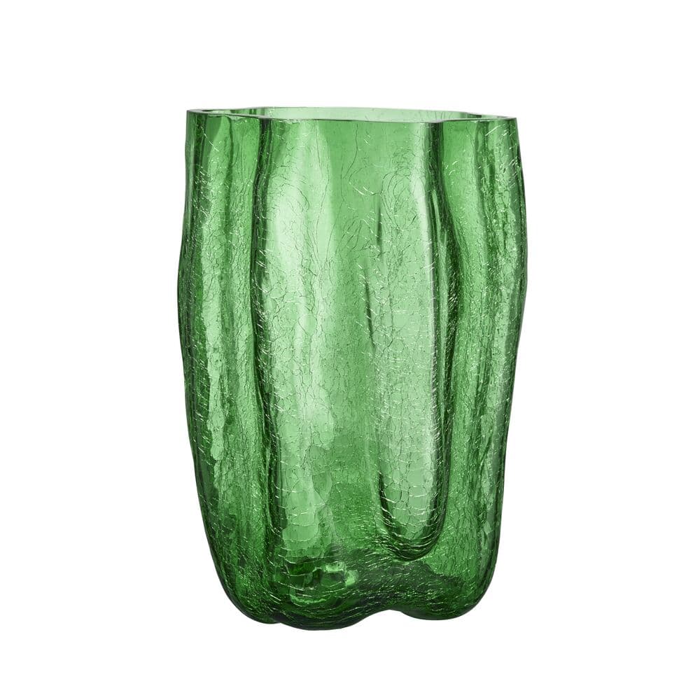 Crackle vase, grønn 370 mm, På modell 1