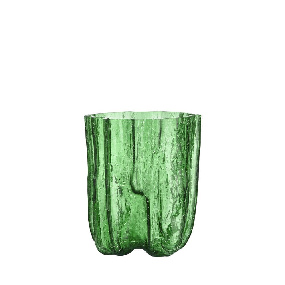 Crackle vase, grønn 270 mm, På modell 1