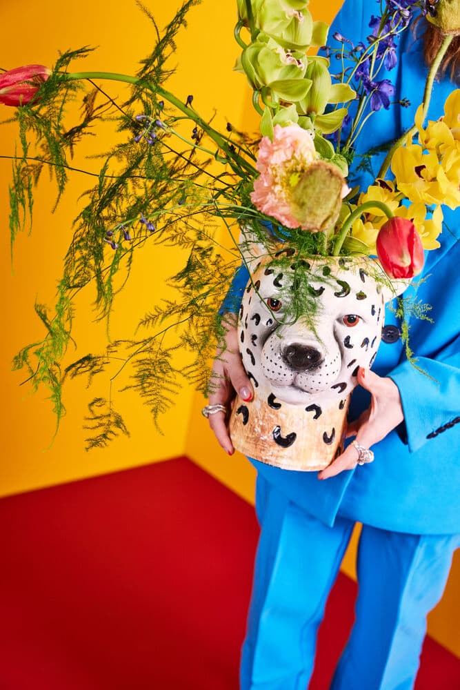 Vase Cheetah Large, På modell 2