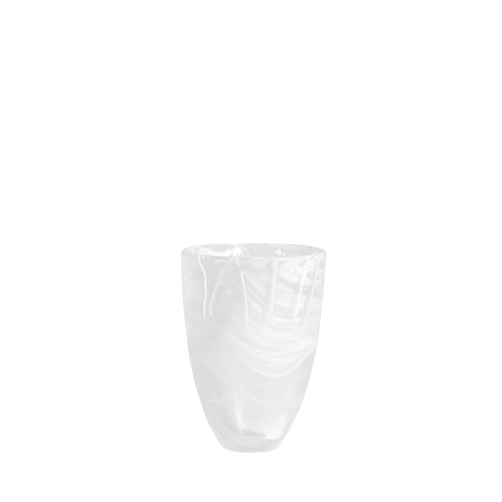 Contrast vase hvit/hvit 200 mm, På modell 1