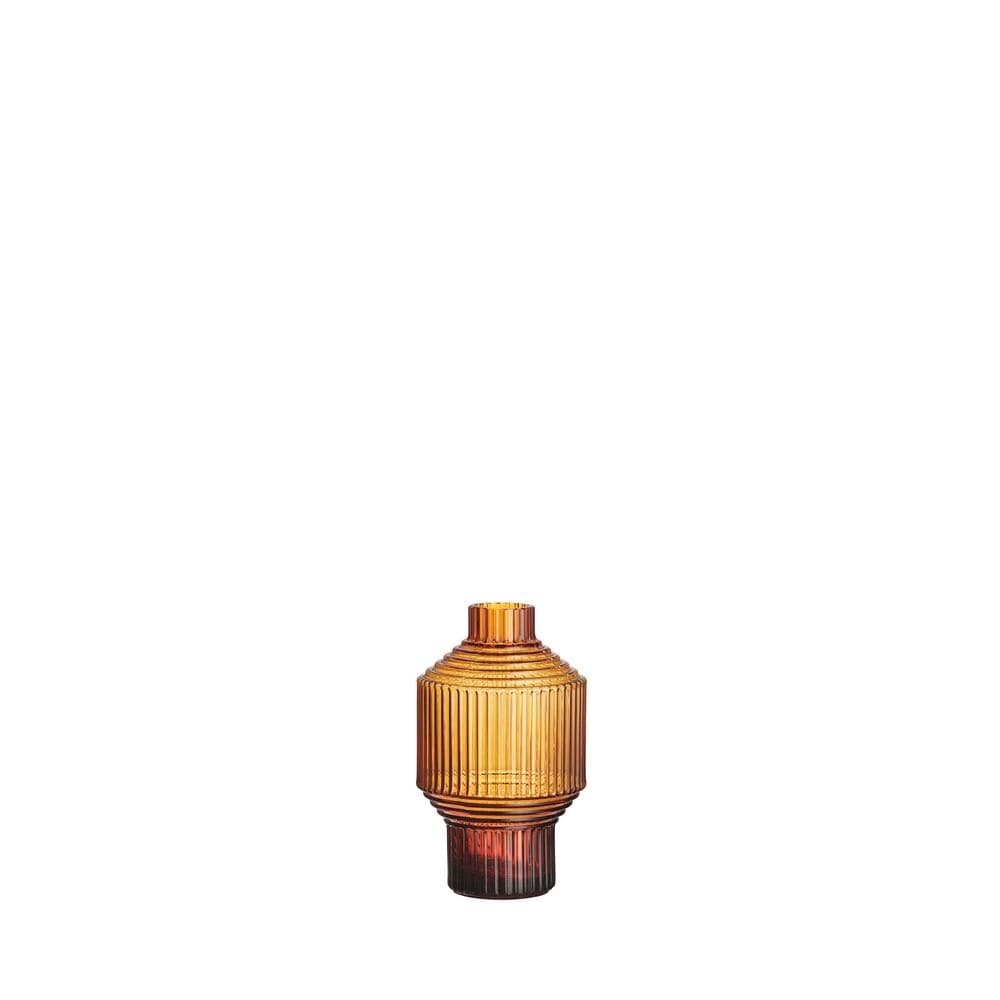 Pavilion vase mørk rav 134 mm, På modell 2