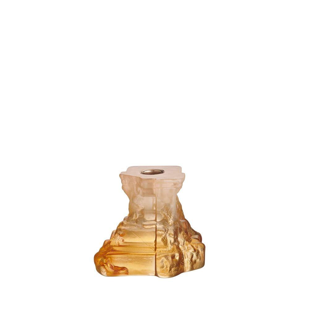Rocky Baroque candlestick amber haze 95mm, På modell 1