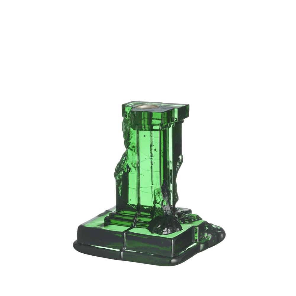 Rocky Baroque candlestick emerald green 150mm, På modell 3