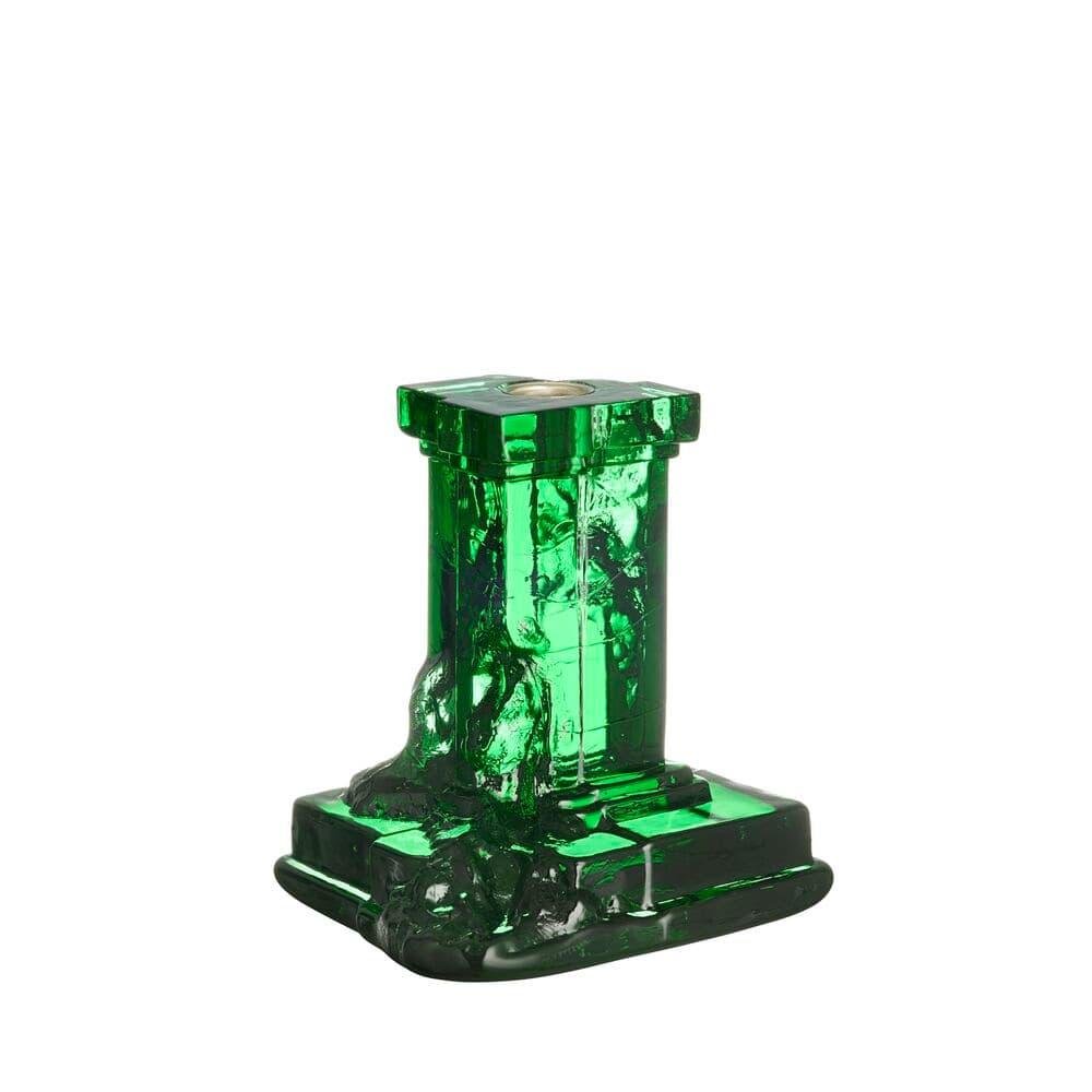 Rocky Baroque candlestick emerald green 150mm, På modell 1