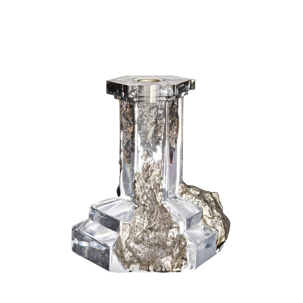 Rocky Baroque candlestick glossy glaze 175mm, På modell 1