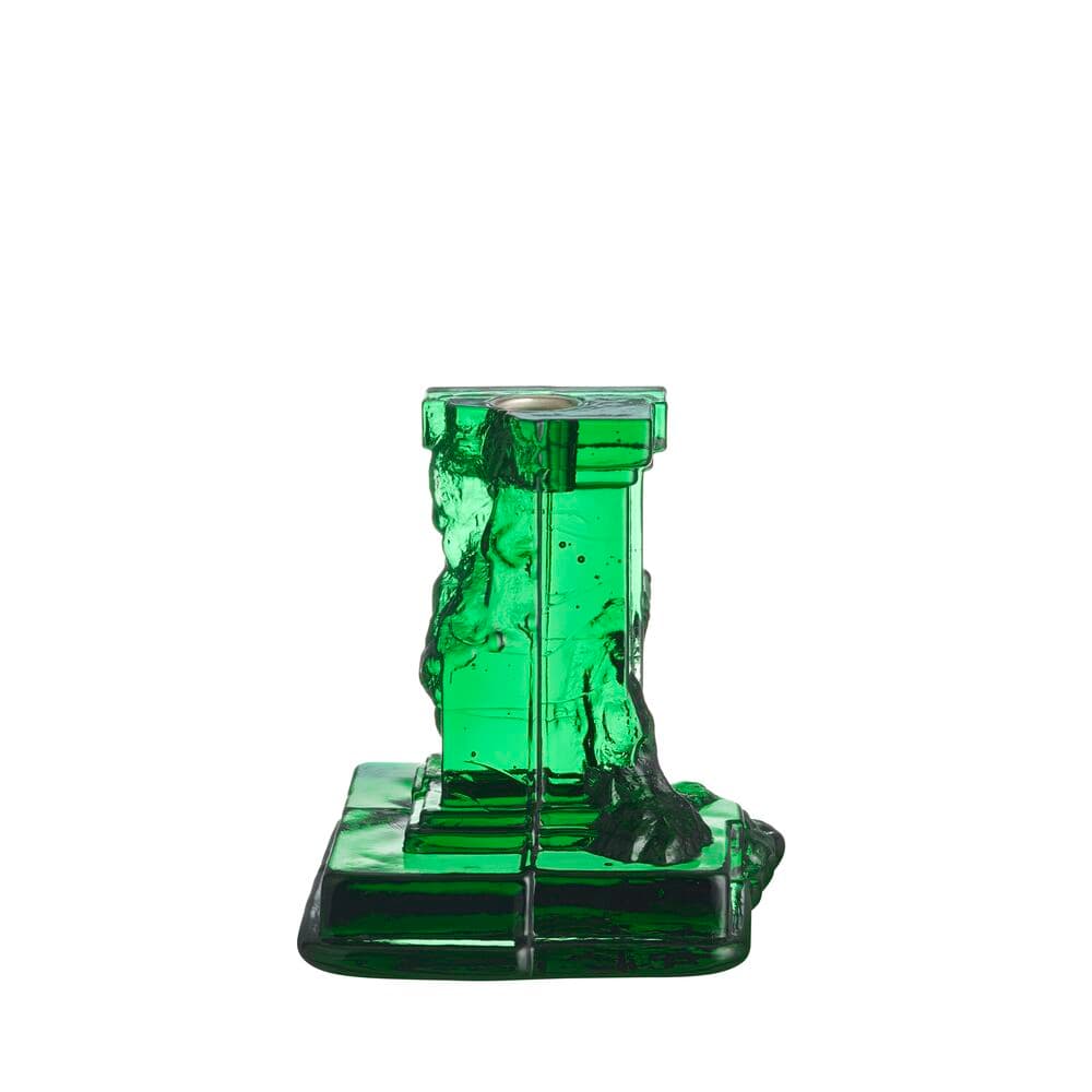 Rocky Baroque candlestick emerald green 150mm, På modell 2