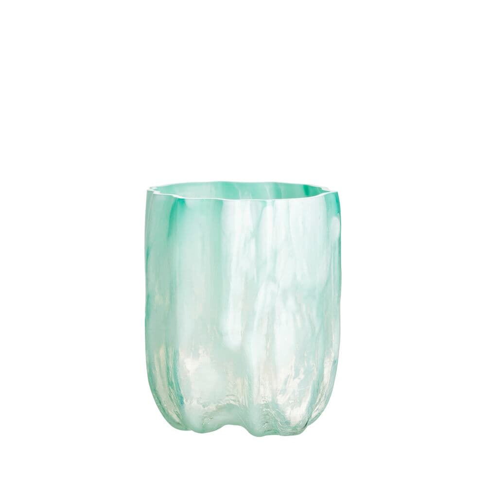Crackle vase jadegrønn 270mm, På modell 2