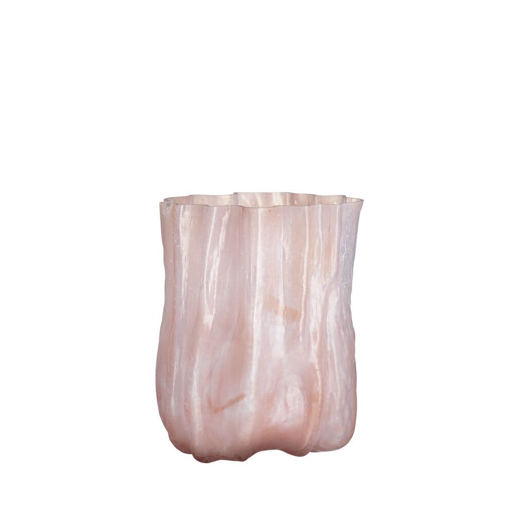 Crackle vase perlerosa 270 mm, På modell 2