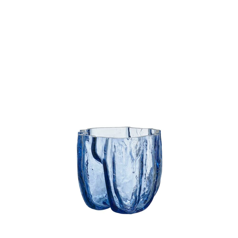 Crackle vase, sirkulert glass 175 mm, På modell 2