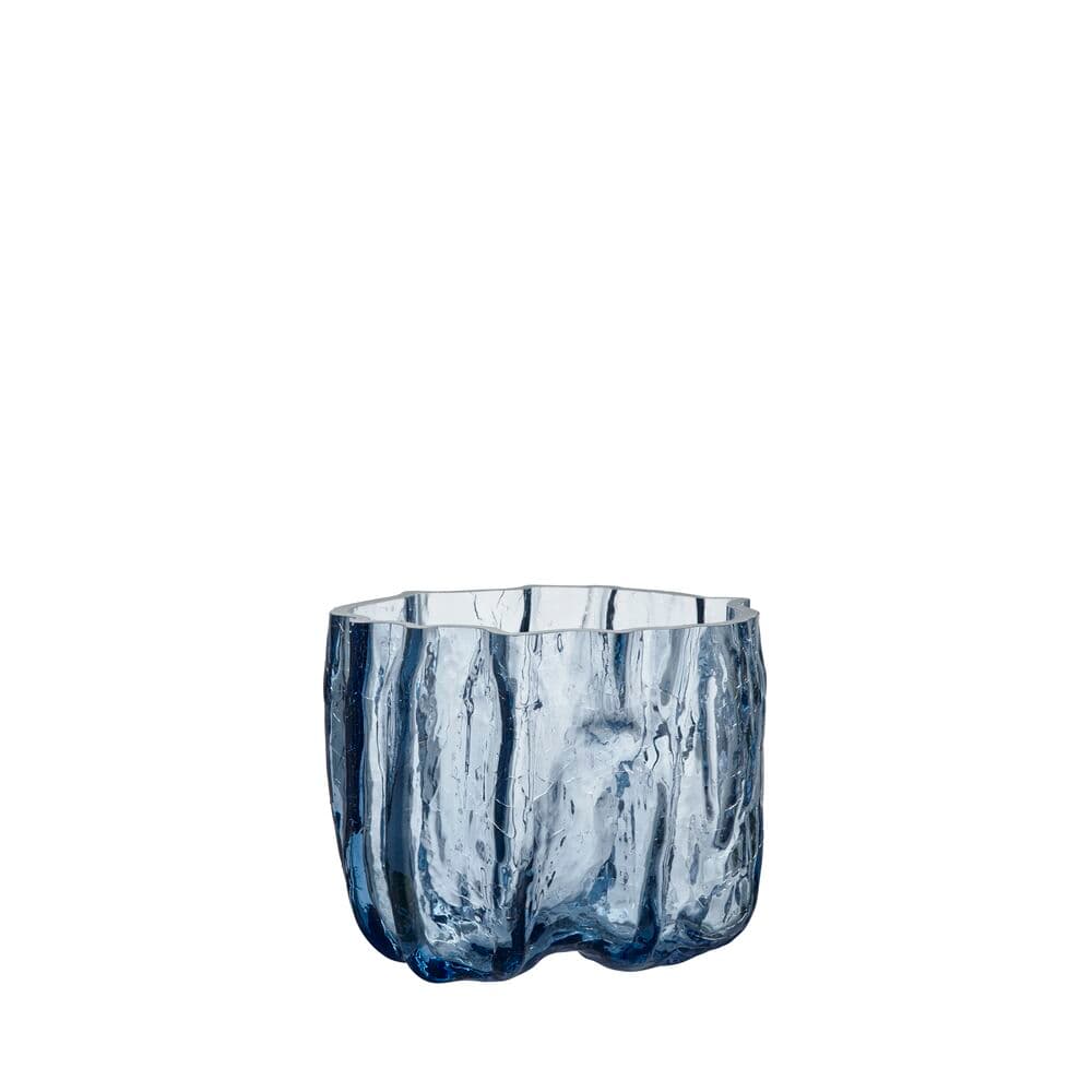 Crackle vase, sirkulert glass 175 mm, På modell 3