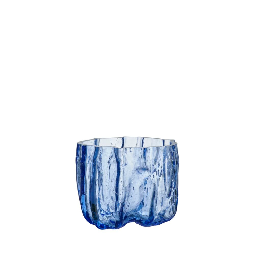 Crackle vase, sirkulert glass 270 mm, På modell 5