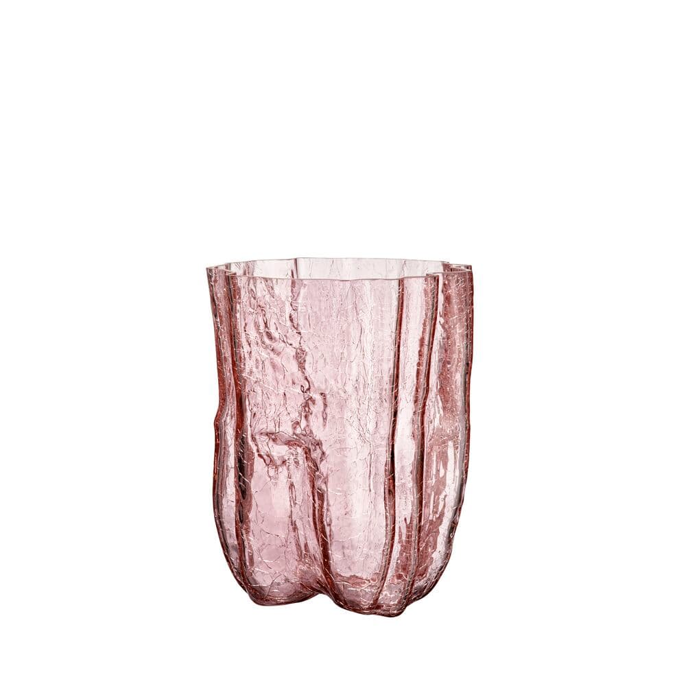 Crackle vase rosa h 270 mm, På modell 2