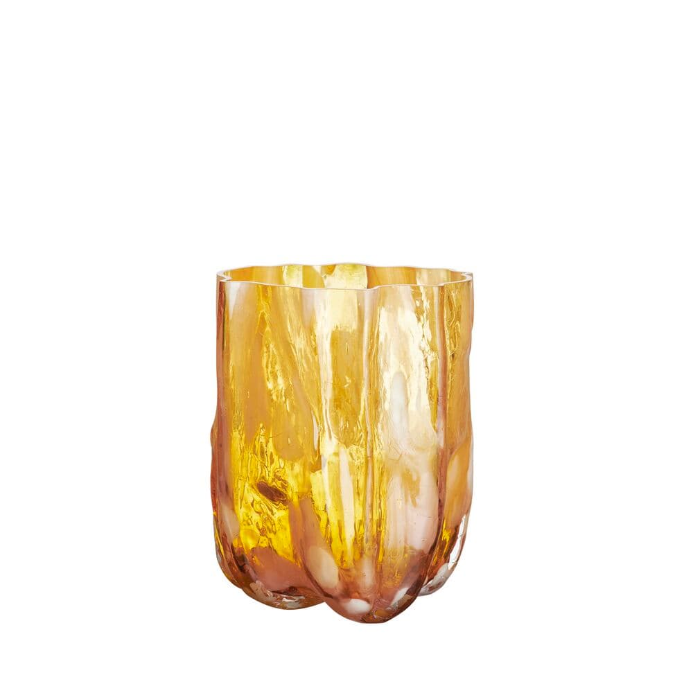 Crackle vase rav/flamingo 270mm, På modell 2