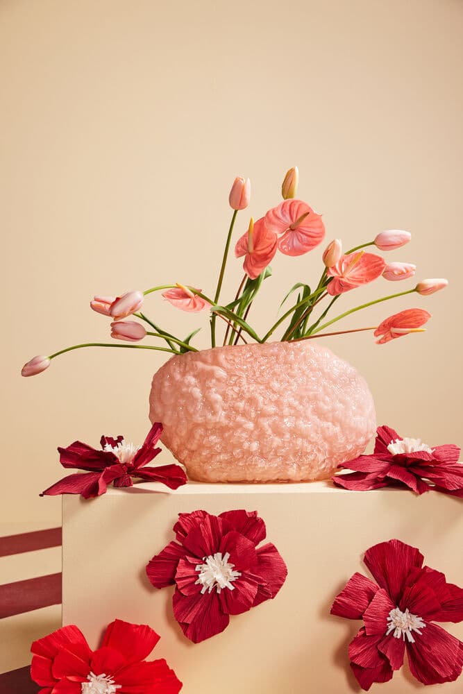 Vase Corallo L, På modell 3