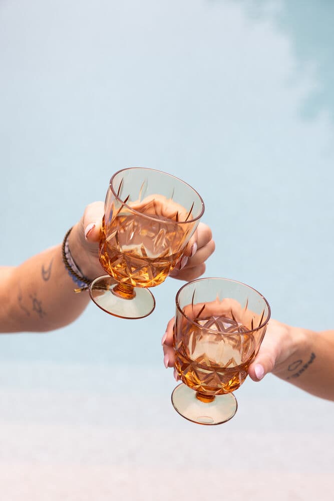 Piknik Juni glass, 4-pk., På modell 1