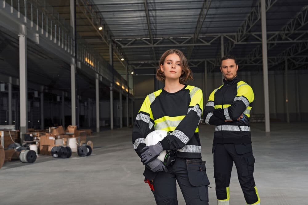 Sweatshirt Hi-Vis, På modell 2