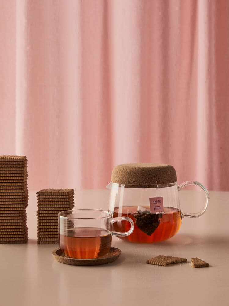 Viva glassbrikke 96x96 mm 4-pk, På modell 2