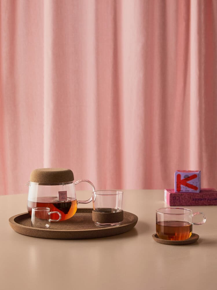 Viva glassbrikke 96x96 mm 4-pk, På modell 3