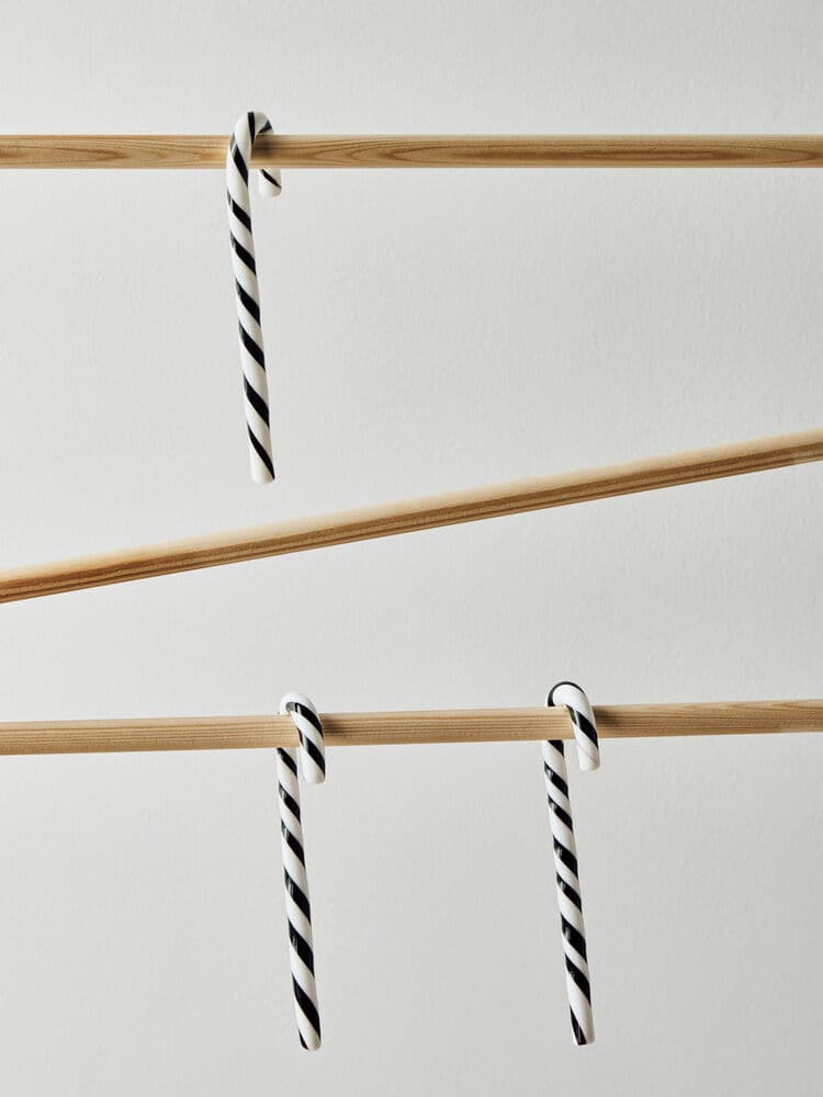 Polkagris, hvit/svart, 170 mm, 3-pk, På modell 2